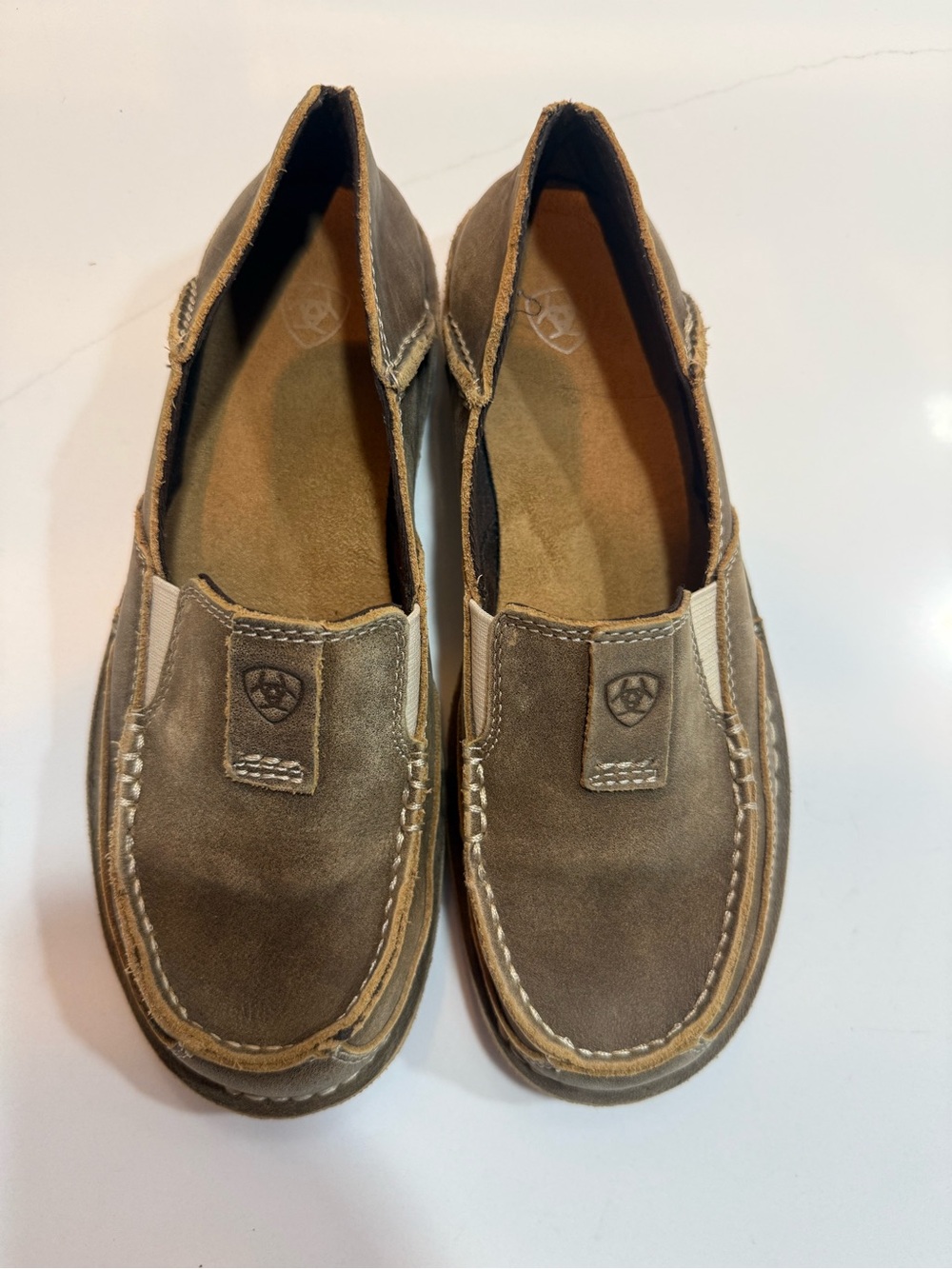 Women’s Ariat Cruiser Casual Slip On Shoes Brown Bomber Size 7